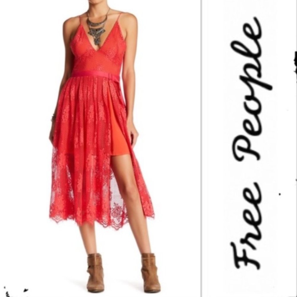 🎉HP🎉 Free People Match Point Midi Dress (0)